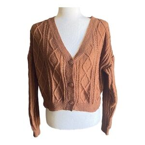 SHEIN-BROWN LIGHTWEIGHT SWEATER-SIZE LARGE